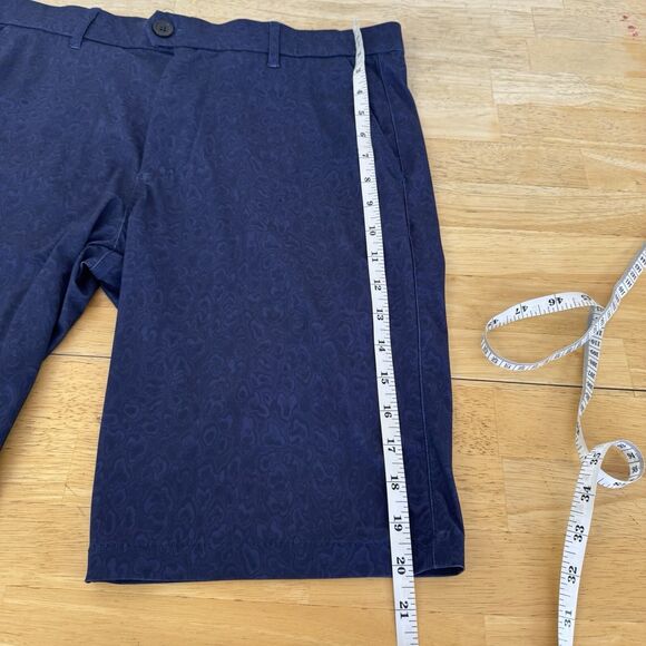 Greyson Montauk Performance Golf Shorts Stretch Breathable Lux Mens 32 Blue 10" - Picture 11 of 12
